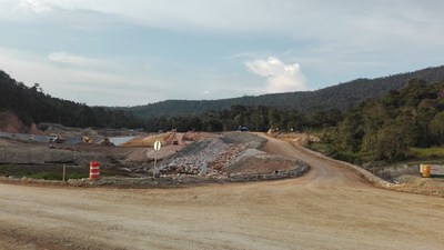 Figure 6. Construction of the Tailings Storage Facility ongoing (CNW Group/Lundin Gold Inc.)